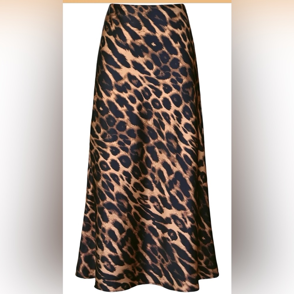 Leopard Print Maxi Skirt